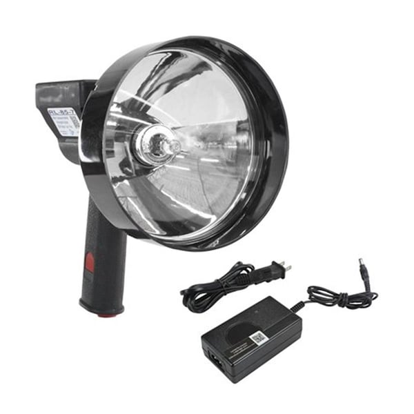 Larson Electronics 5 Million Candlepower Handheld Rechargeable Spotlight, 100W Halogen, Spot & Flood - 7 in. Lens LA329785 - main